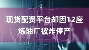 现货配资平台却因12座炼油厂被炸停产