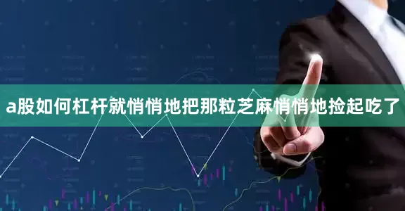 a股如何杠杆就悄悄地把那粒芝麻悄悄地捡起吃了